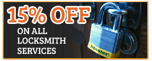 15% off on all locksmith services